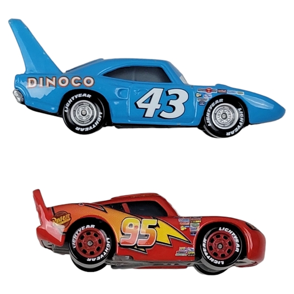 Disney Pixar Cars Diecast Vehicles Lightning McQueen & The King - Picture 3 of 6